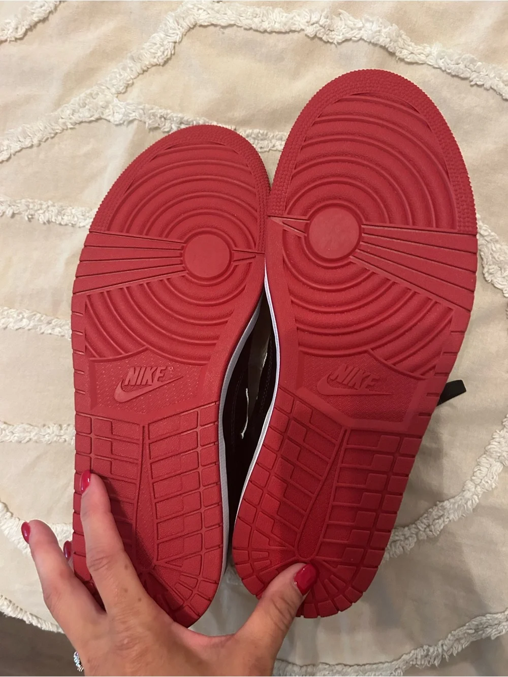 NWOTS Jordan Low-Top Sneakers - Black & Red.  No Box